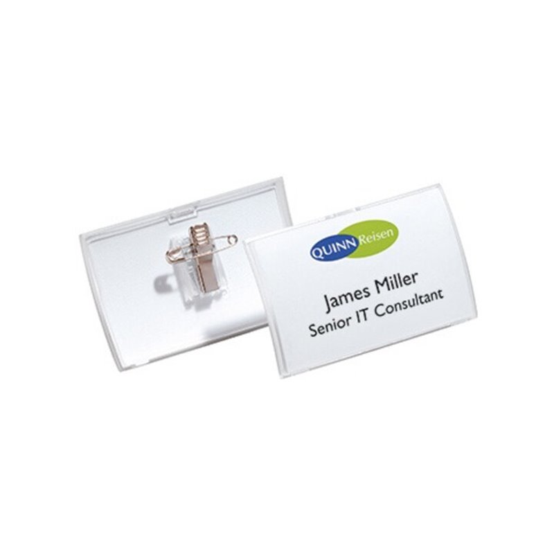 DURABLE Namenschild Click Fold 821419 90x54mm tr 25 St./Pack