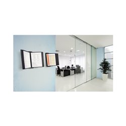 DURABLE Sichttafelwandhalter SHERPA STYLE WALL 10 585401 schwarz