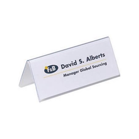 DURABLE Tischnamensschild 805019 150x61/122mm tr 25 St./Pack.