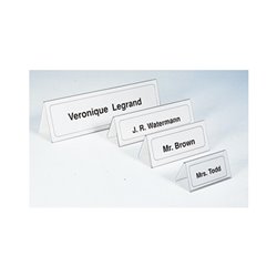 DURABLE Tischnamensschild 805019 150x61/122mm tr 25 St./Pack.