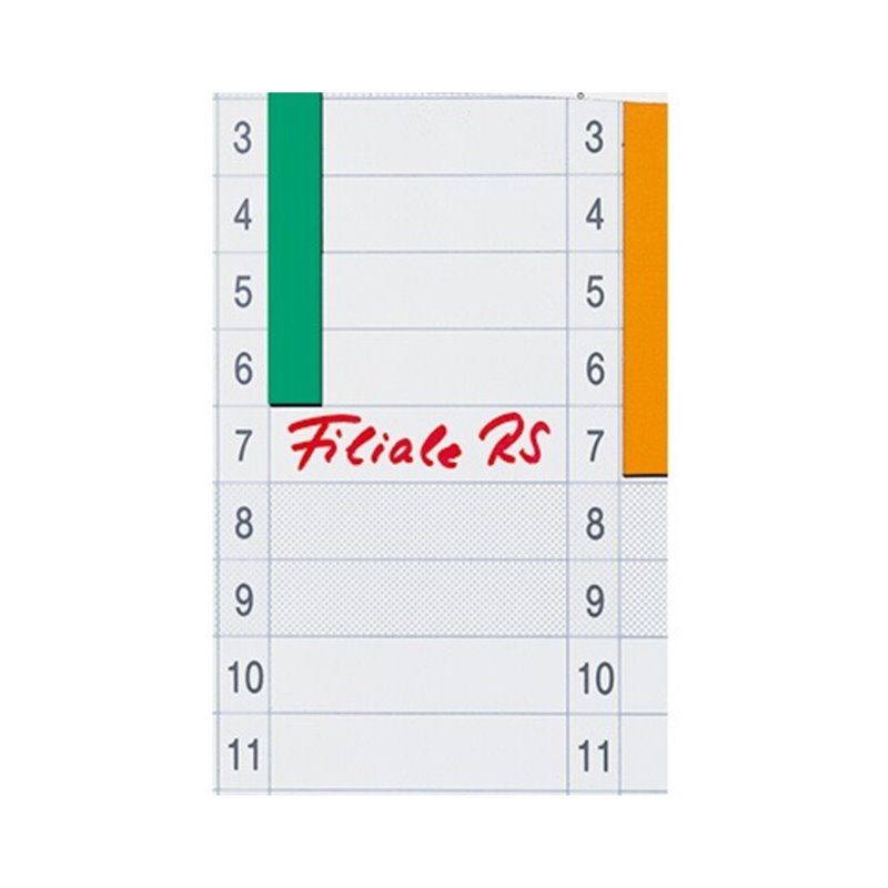 Franken Datumsstreifen DS703A 14x42cm 1-31 sk tr 12 St./Pack.