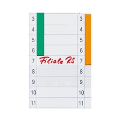 Franken Datumstreifen DS41203A 19,1x69,5cm 1-31 weiß 12 St./Pack.