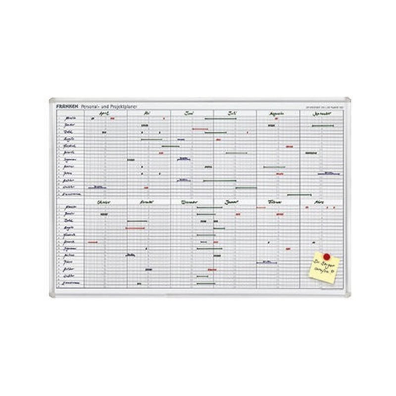 Franken Jahresplaner JK710 90x60cm 12Monate weiß