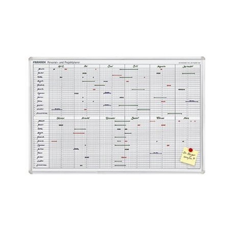 Franken Jahresplaner JK710 90x60cm 12Monate weiß