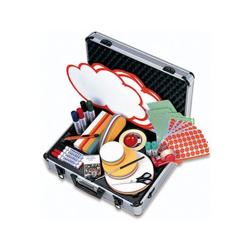 Franken Moderationskoffer Profi UMK 48x16x37cm 2.500Teile Aluminium si