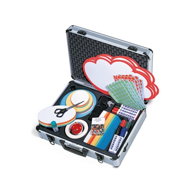 Franken Moderationskoffer UMMK 43x12x32cm Aluminium silber