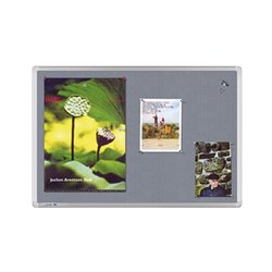 Legamaster Textiltafel 7-141935 60x45cm Aluminium grau