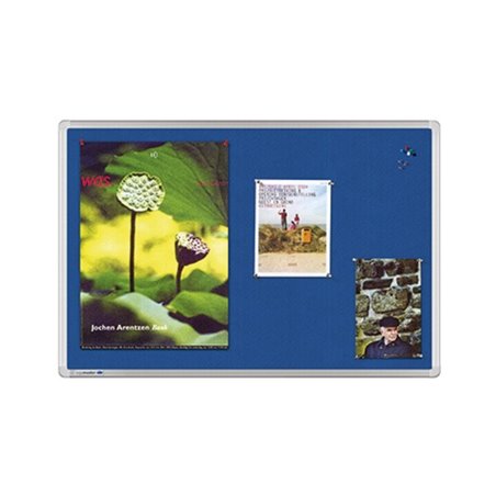 Legamaster Textiltafel 7-141843 90x60cm Aluminium blau