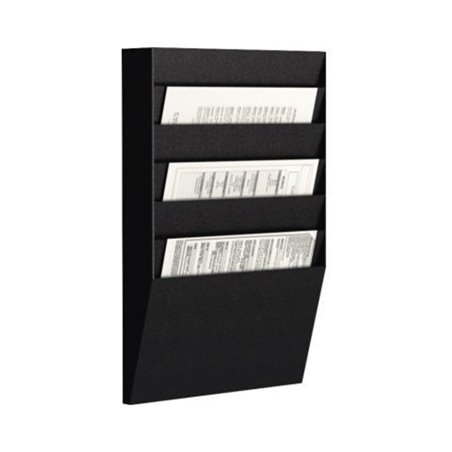 Paperflow Wand-Sortiertafel H 6F A4H1X6.01 DIN A4 schwarz