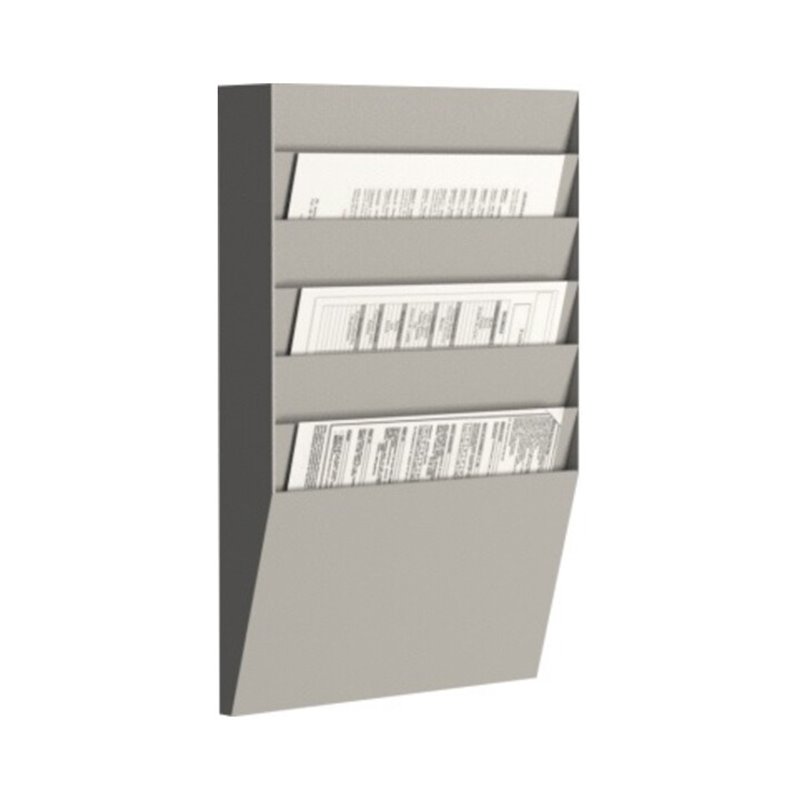 Paperflow Wand-Sortiertafel H 6F A4H1X6.02 DIN A4 grau