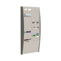 Paperflow Wand-Sortiertafel V 50F A4V2X25.02 DIN A4 grau
