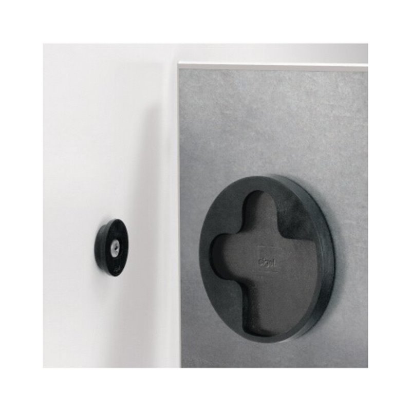 Sigel Multifunktionstafel artverum GL111 480x480x15mm Glas weiß