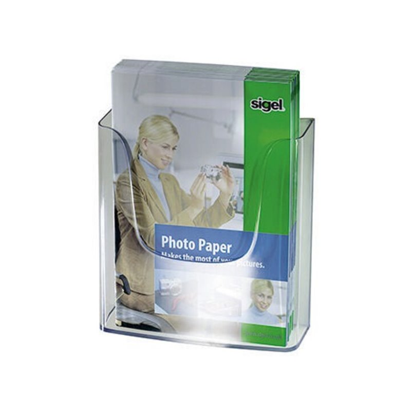 Sigel Wandprospekthalter LH115 für DIN A4 1Fach Acryl glasklar