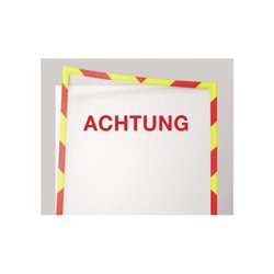 Ultradex Infotasche Warnung 889052 rot/gelb 5 St.Pack.