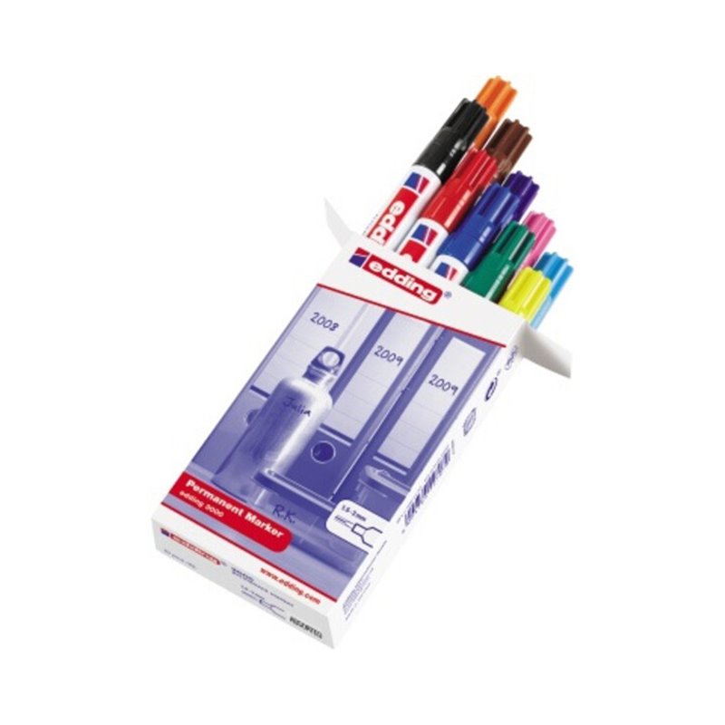 edding Permanentmarker 3000 4-3000999 sortiert 10 St./Pack.