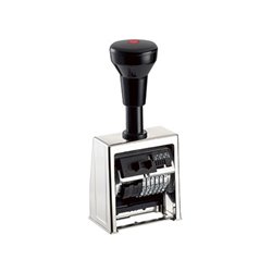 REINER Paginierstempel Numeroteur B6 200300-011 6Räder vercromt/sw