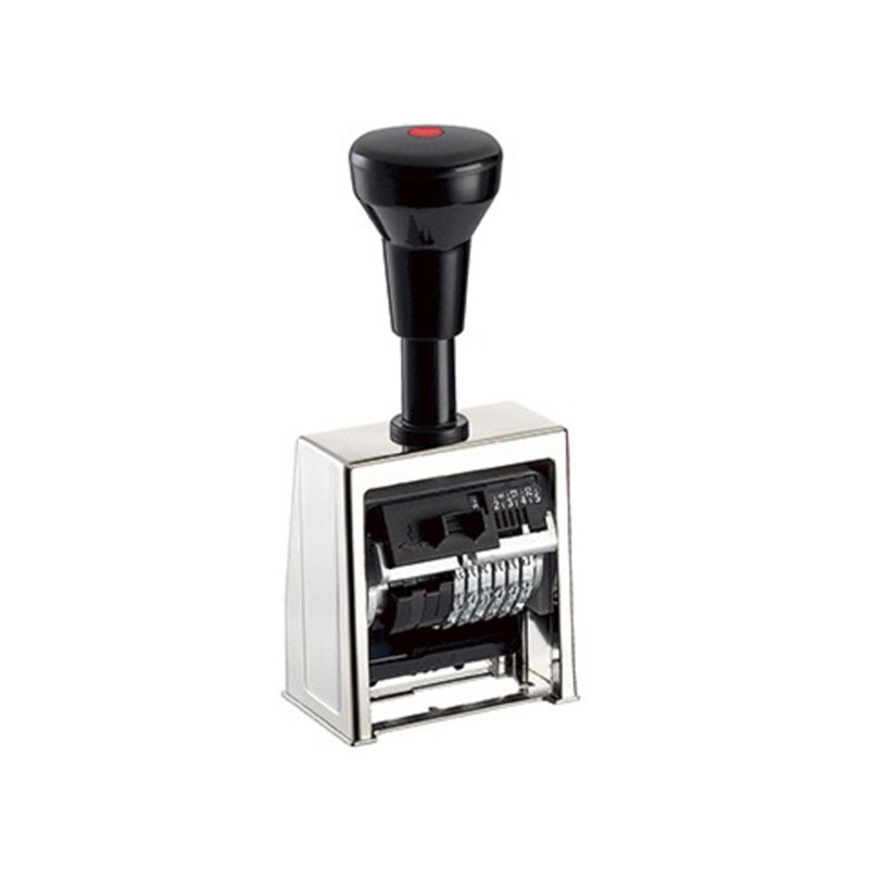 REINER Paginierstempel Numeroteur B6 200300-011 6Räder vercromt/sw