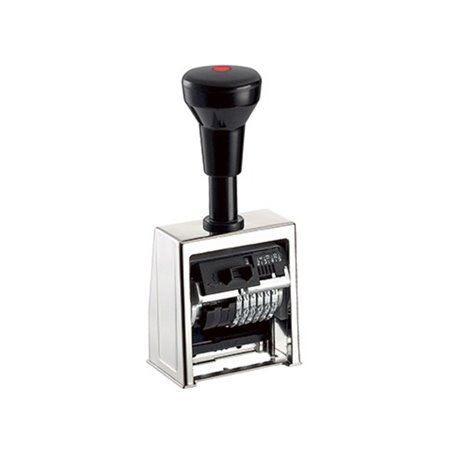 REINER Paginierstempel Numeroteur B6 200300-011 6Räder vercromt/sw