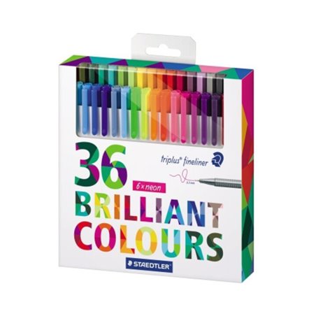 STAEDTLER Fineliner triplus 334 C36 sortiert 36 St./Pack.