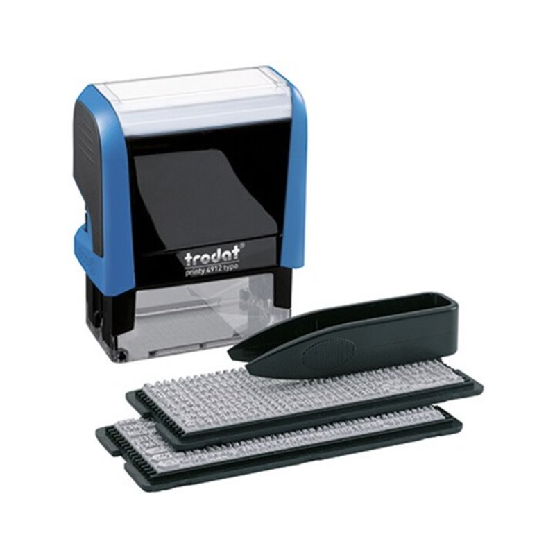 trodat Textstempel Typo Printy 43145 47x18mm schwarz/blau