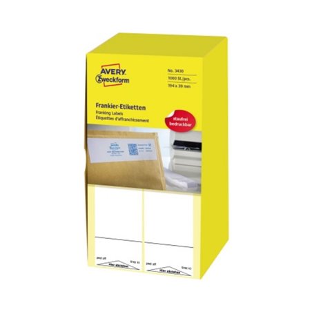 Avery Zweckform Frankieretikett 3430 194x39mm 1.000 St./Pack.