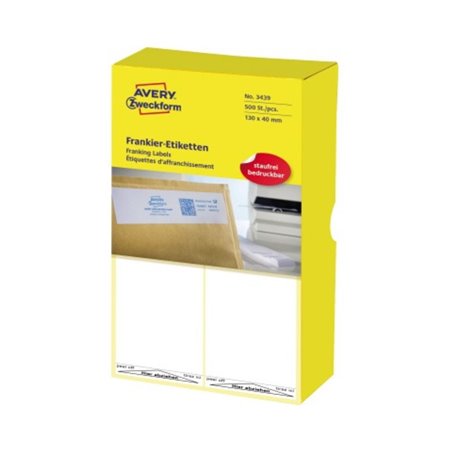Avery Zweckform Frankieretikett 3439 Einzel 130x40mm 500 St./Pack.