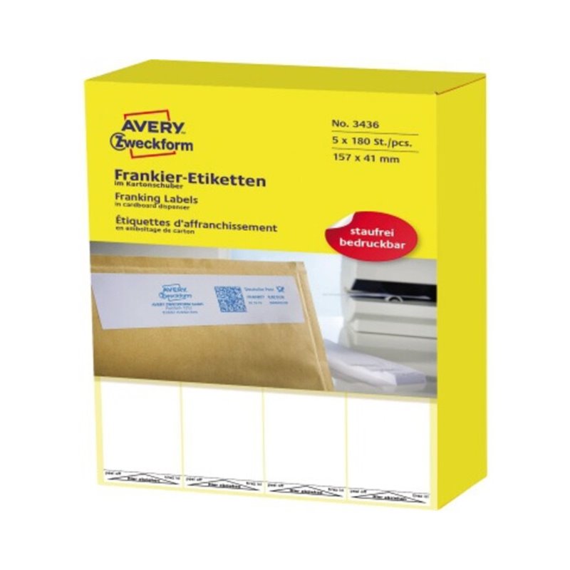 Avery Zweckform Frankieretikett 3436 Einzel 157x41mm 900 St./Pack.