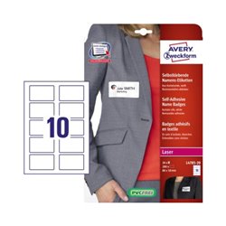Avery Zweckform Namensetikett L4785-20 80x50mm weiß 200 St./Pack.