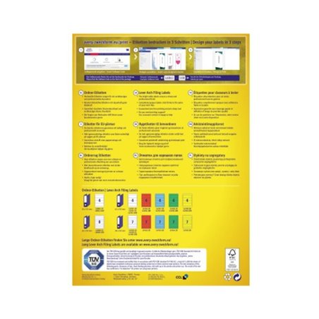 Avery Zweckform Ordneretikett L4760-100 38x192mm ws 700 St./Pack.
