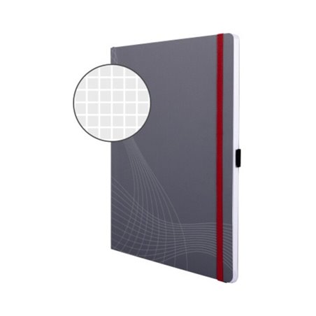 Avery Zweckform Notizbuch 7021 DIN A4 kariert 80 Bl. grau