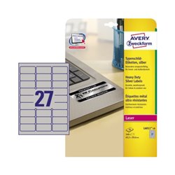 Avery Zweckform Typenschildetikett L6011-20 63,5x29,6mm 540 St./Pack.