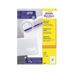 Avery Zweckform Universaletikett 3652 70x42,3mm weiß 2.100 St./Pack.