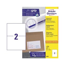 Avery Zweckform Universaletikett 3655 210x148mm weiß 200 St./Pack.