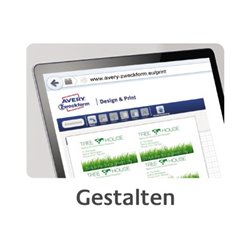 Avery Zweckform Visitenkarte C32011-25 weiß 250 St./Pack.