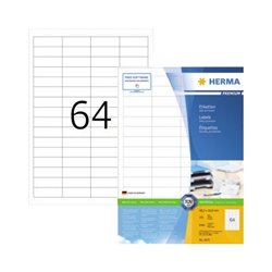 HERMA Etikett PREMIUM 4271 48,3x16,9mm weiß 6.400 St./Pack.