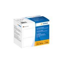 HERMA Frankieretikett 4318 130x140mm weiß 1.000 St./Pack.