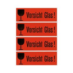 HERMA Hinweisetikett 6750 39x118mm leuchtrot 1.000 St./Pack.