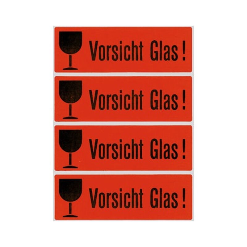 HERMA Hinweisetikett 6750 39x118mm leuchtrot 1.000 St./Pack.