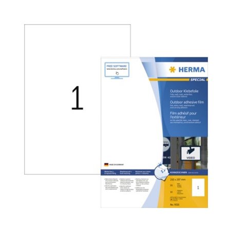 HERMA Outdoor Etikett DIN A4 weiß 50 St./Pack.