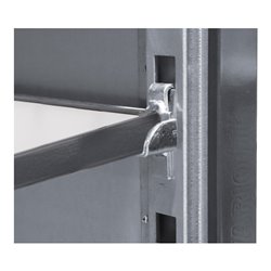 VARIOfit ESD Etagenwagen fest verschweißt Stahlblechwände Doppelflügeltür