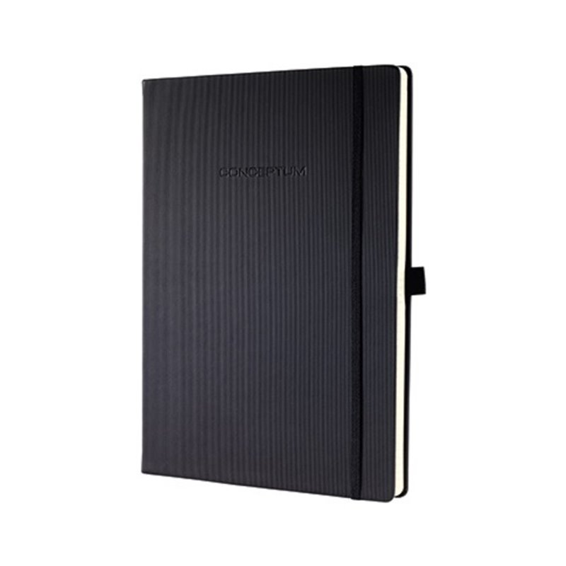 Sigel Notizbuch Conceptum CO112 DIN A4 liniert 97Blatt schwarz