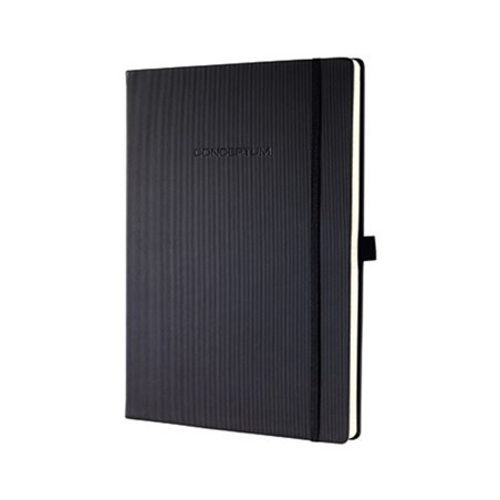 Sigel Notizbuch Conceptum CO112 DIN A4 liniert 97Blatt schwarz