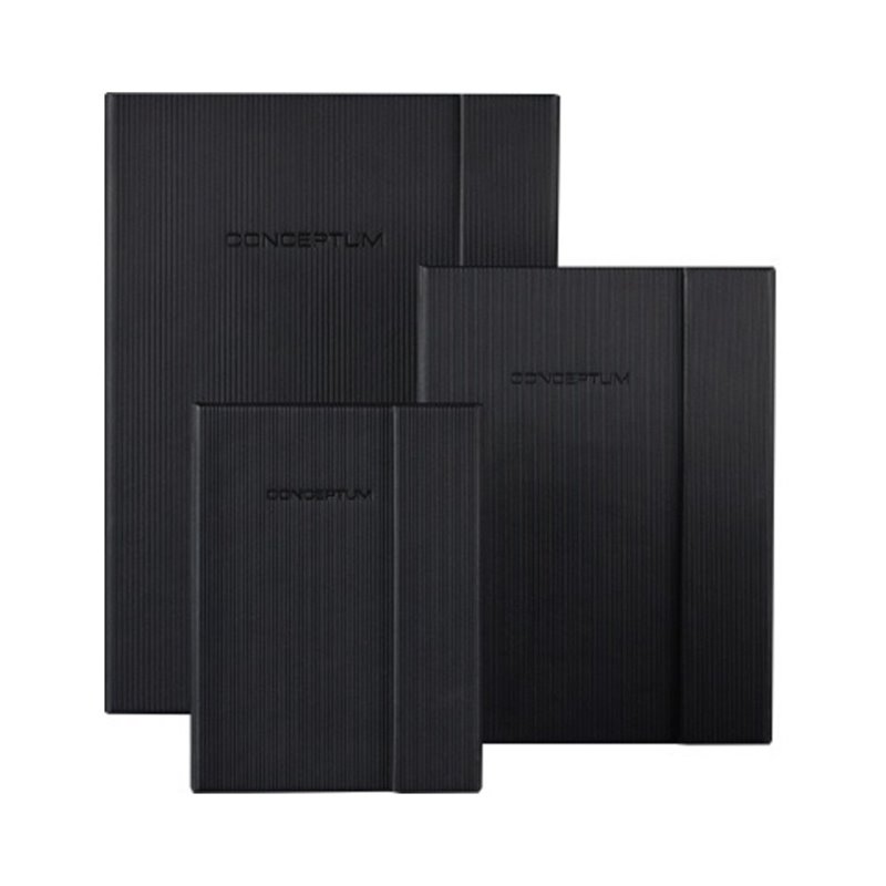 Sigel Notizbuch Conceptum CO151 DIN A4 Hardcover kariert schwarz