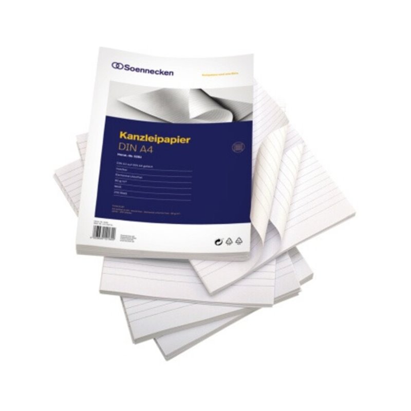 Soennecken Kanzleipapier 5281 A3/A4 o. Korrekturrand lin. 250 Bl./Pack.