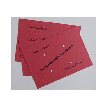 Freistemplertasche B4 90g rot 500 St./Pack.