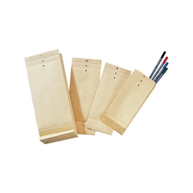 Musterbeutel 12x28,5x4,5cm 120g natronbraun 250 St./Pack.