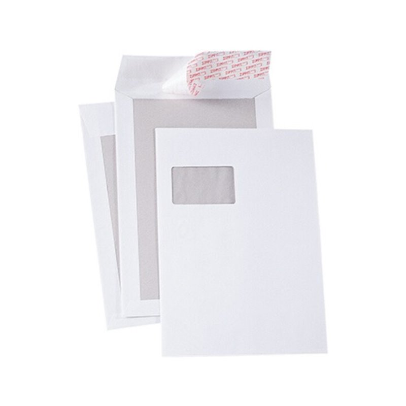 Soennecken Versandtasche 2958 C4 mF hk 120g weiß Papprücken 100 St/Pack