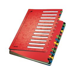 Leitz Ordnungsmappe Deskorganizer Color 59140025 24Fächer rot