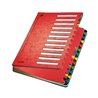 Leitz Ordnungsmappe Deskorganizer Color 59140025 24Fächer rot