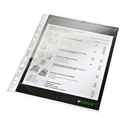 Leitz Prospekthülle 47700002 DIN A4 Multilochung 0,08mm PP glasklar